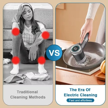 Effortless Cleaning at Your Fingertips – Smart Display Electric Cleaning Brush